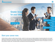 Tablet Screenshot of careers.rohde-schwarz.com